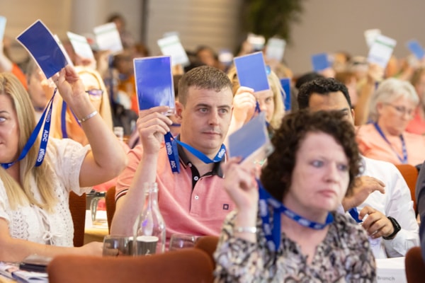 INMO members voting at ADC 2025